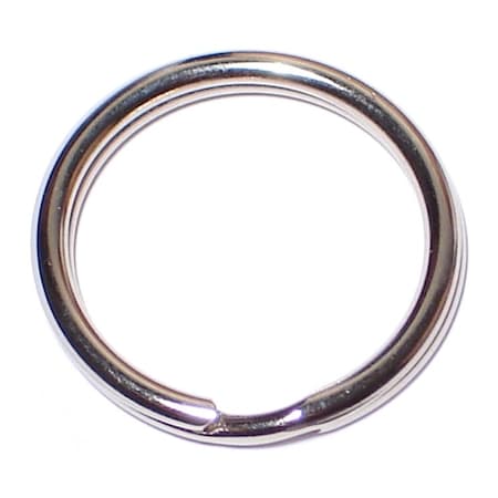 Midwest Fastener Steel, Split Ring, Nickel 15 PK 38503